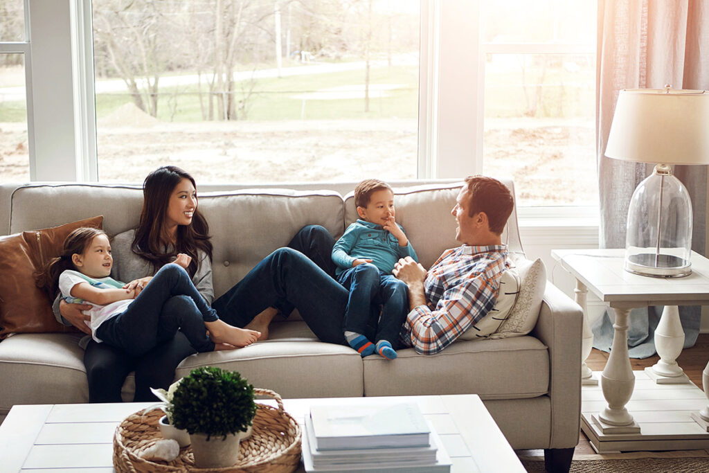 Family at home